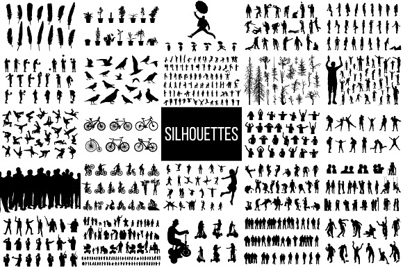 Silhouettes in Illustrations - product preview 24