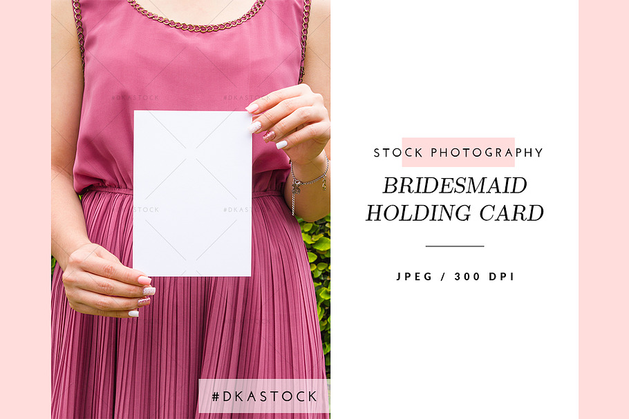 Bridesmaid Holding Card - SP036 in Print Mockups - product preview 8