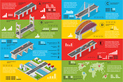 Infographics of bridges