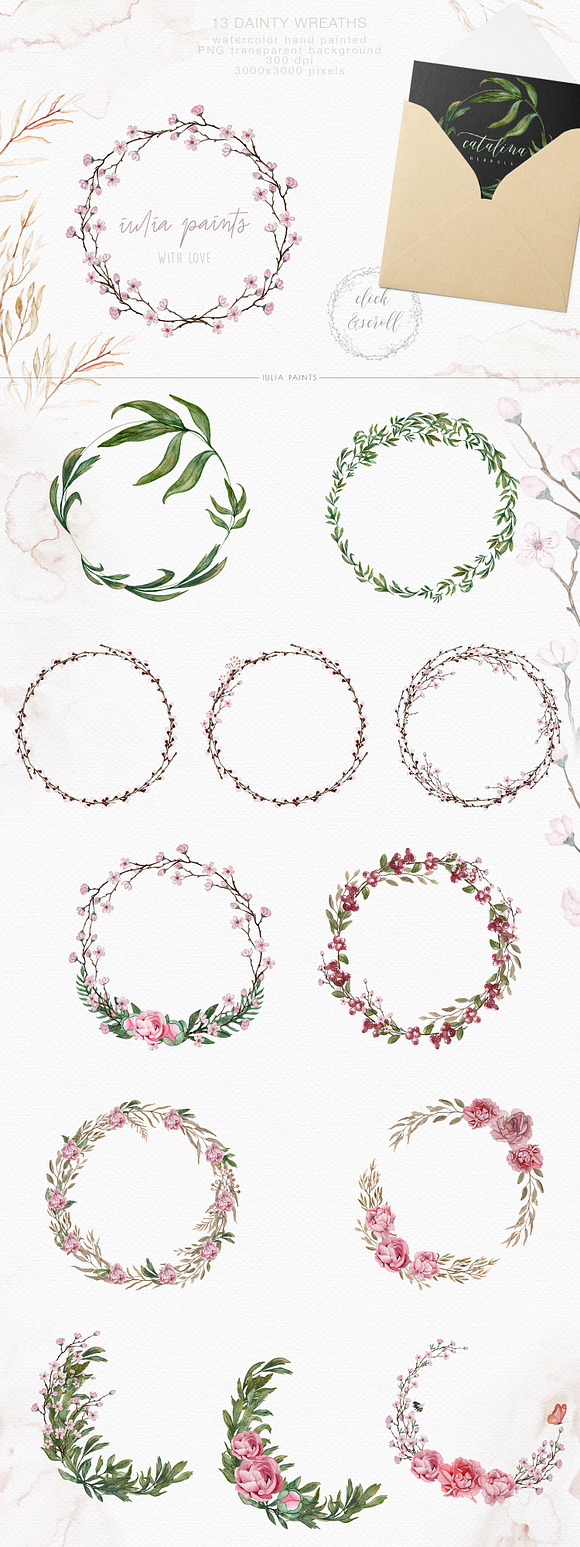 Add Peonies - Watercolor Graphic Set in Objects - product preview 3
