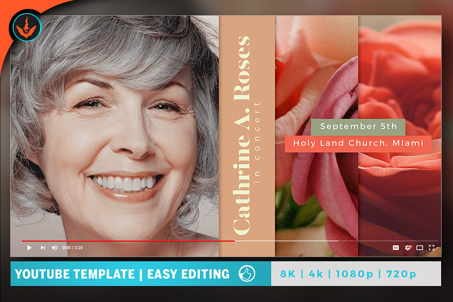 Red Rose Video Thumbnail Template