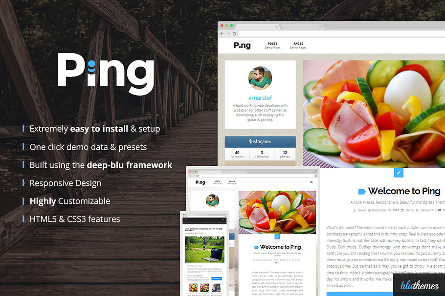 Ping | Charming Personal WP Theme in WordPress Blog Themes - product preview 8