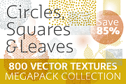 800 Vectors | CirclesSquares&Leaves