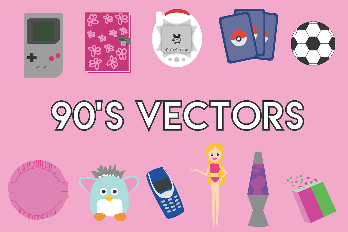 90's Vectors in Objects - product preview 8