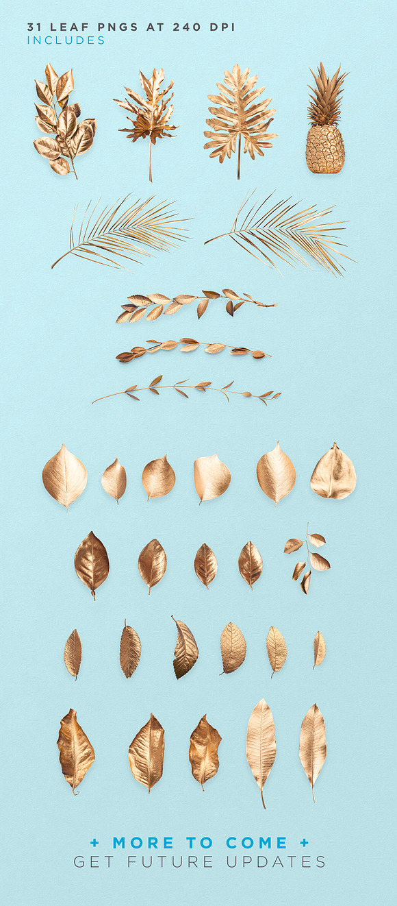 Gold Leaves in Objects - product preview 2