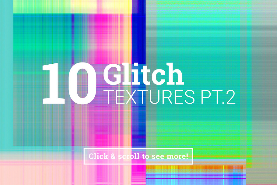 10 Glitch Textures pt.2 in Textures - product preview 8