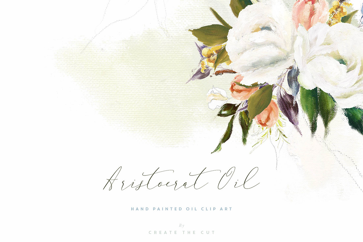 Aristocrat Hand Painted Oil Clip Art in Illustrations - product preview 8