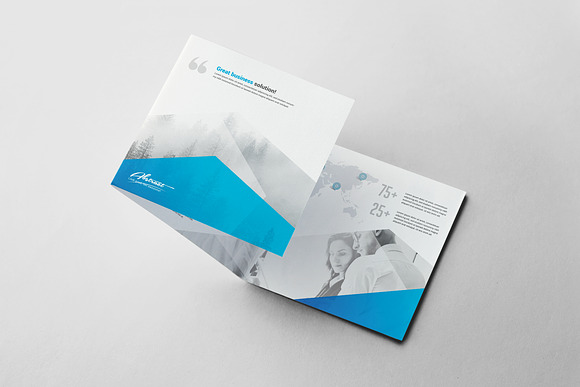 Corporate Square Trifold Brochure in Brochure Templates - product preview 1