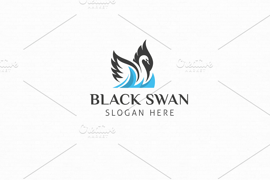 Black Swan Logo Template