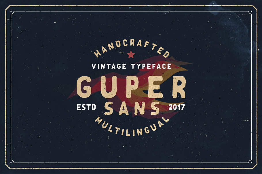 Guper Sans - Handcrafted Font in Roman Fonts - product preview 8