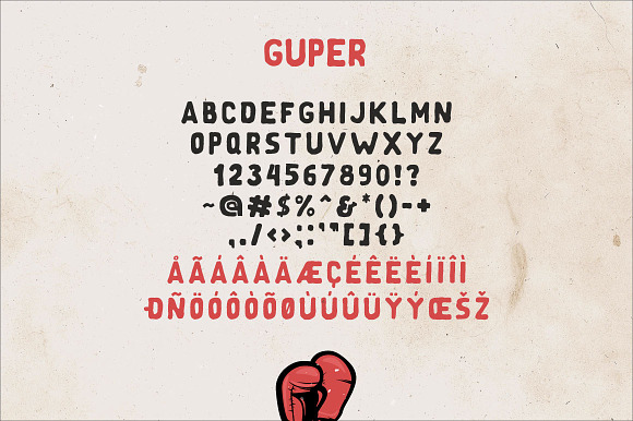 Guper Sans - Handcrafted Font in Roman Fonts - product preview 4