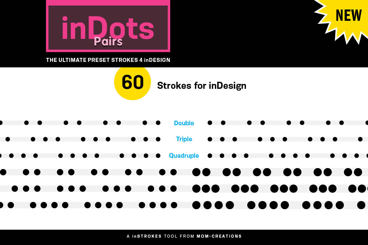 inDots Pairs - Strokes 4 inDesign in Photoshop Shapes - product preview 8