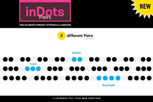 inDots Pairs - Strokes 4 inDesign in Photoshop Shapes - product preview 2
