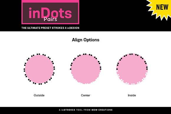 inDots Pairs - Strokes 4 inDesign in Photoshop Shapes - product preview 5