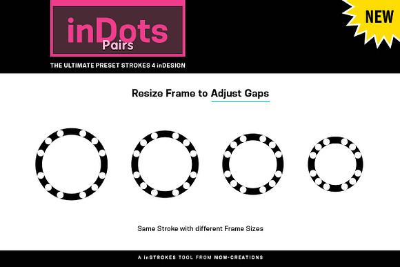 inDots Pairs - Strokes 4 inDesign in Photoshop Shapes - product preview 6