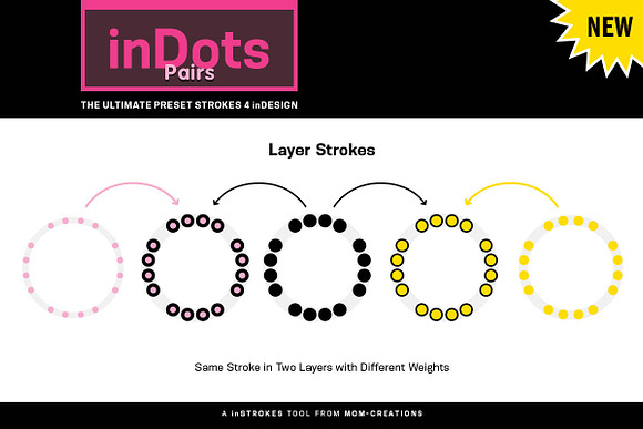 inDots Pairs - Strokes 4 inDesign in Photoshop Shapes - product preview 7