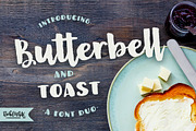Butterbell & Toast Textured Font Duo