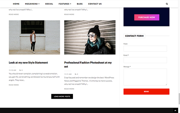 Meshmag Magazine Blogger Template in Website Templates - product preview 4