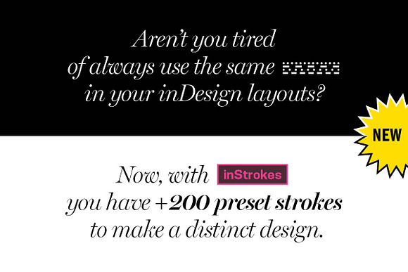 inRandom - Preset Strokes 4 inDesign in Photoshop Shapes - product preview 1