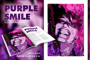 Purple Smile illustration