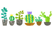 Cacti & Succulents set
