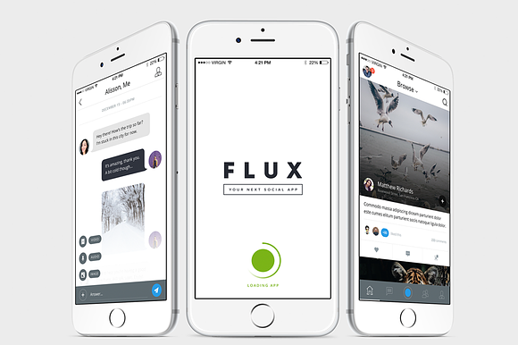 Flux - iPhone App Template in Templates - product preview 4