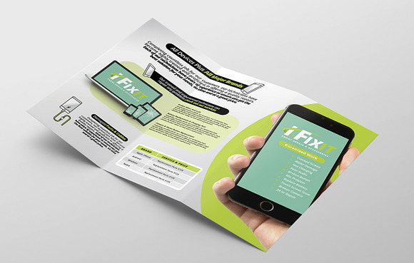 Phone Repair Shop Tri-Fold Brochure in Brochure Templates - product preview 1