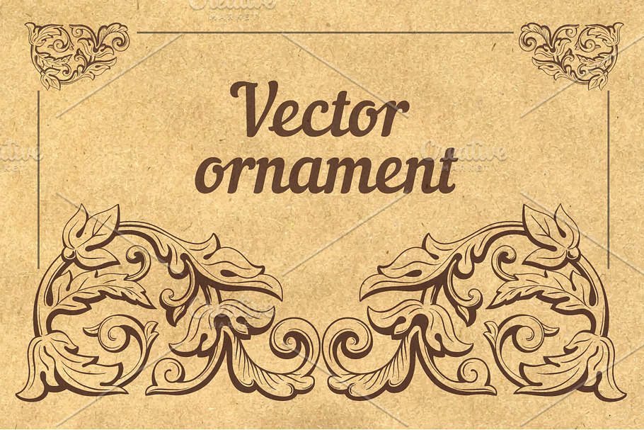 Vintage Vector Elements in Objects - product preview 8