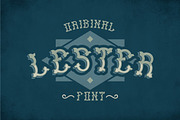Lester Vintage Label Typeface