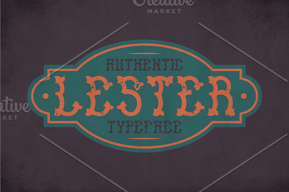 Lester Vintage Label Typeface in Display Fonts - product preview 2