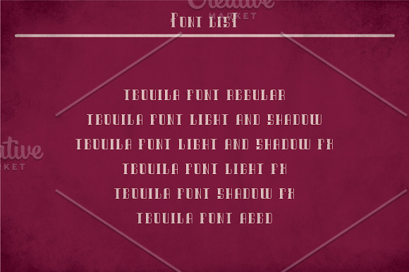Tequila Vintage Label Typeface in Display Fonts - product preview 5