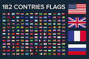 182 contries flags - $3