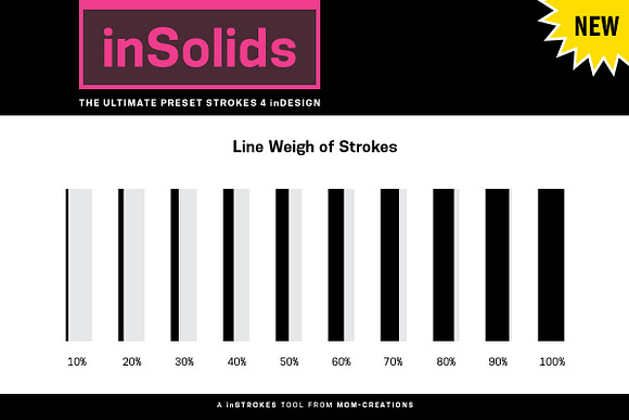 inSolids - Preset Strokes 4 inDesign in Photoshop Shapes - product preview 2