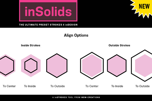 inSolids - Preset Strokes 4 inDesign in Photoshop Shapes - product preview 5