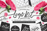 LushBlue LOGO KIT + Font & Swashes!