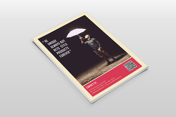 Retro Style Business Newsletter in Brochure Templates - product preview 2