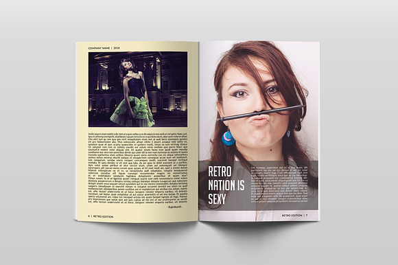 Retro Style Business Newsletter in Brochure Templates - product preview 5