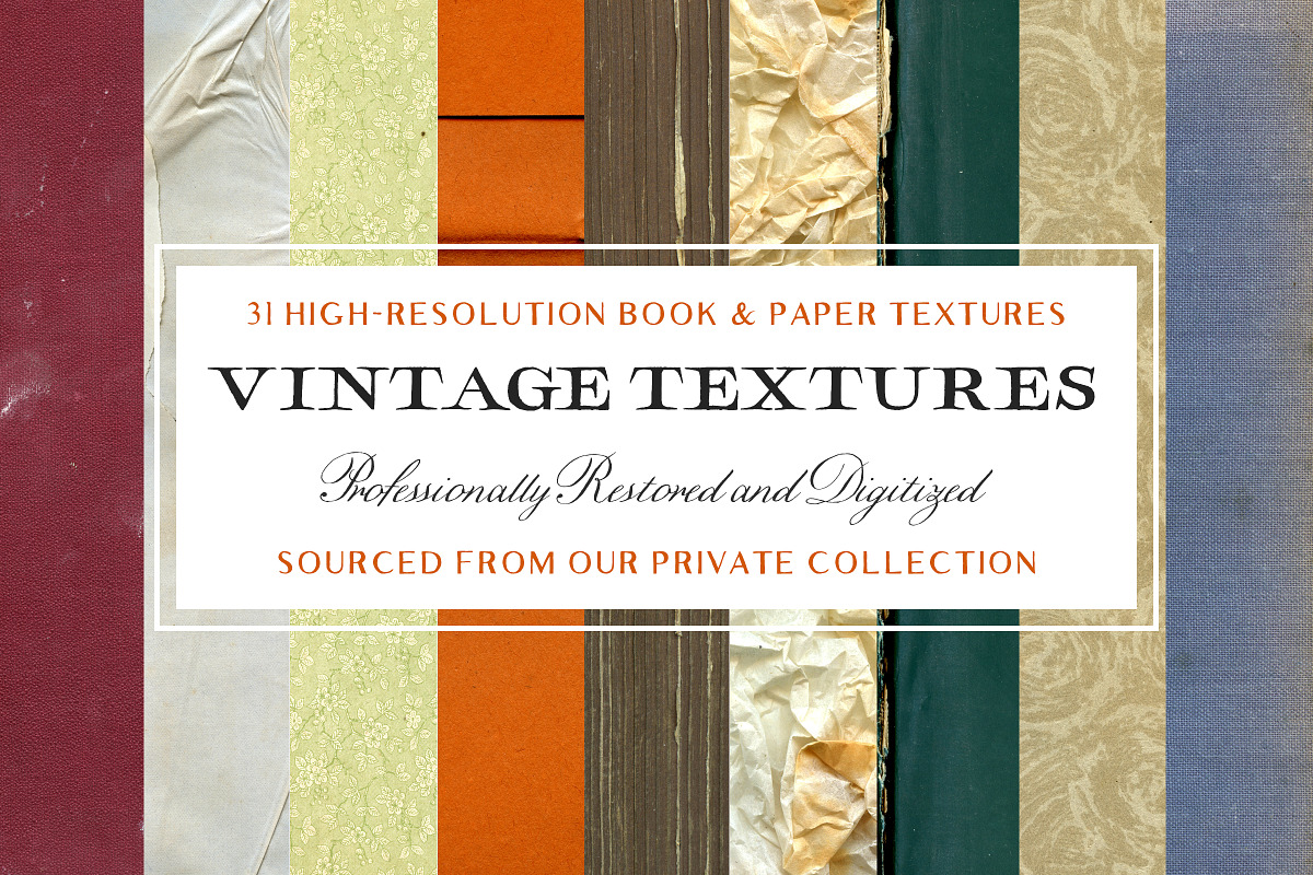 31 Vintage Book & Paper Textures in Textures - product preview 8