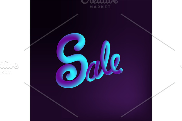 Sale 3d text message
