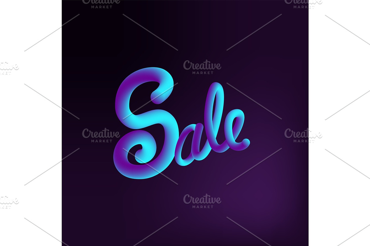 Sale 3d text message in Illustrations - product preview 8