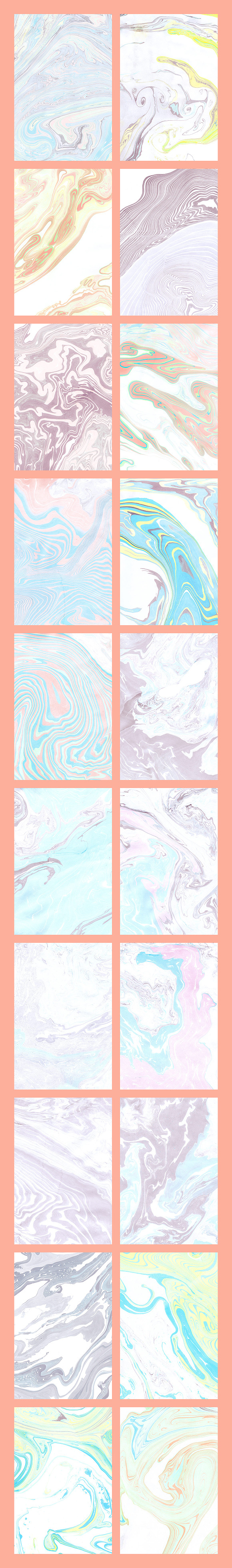 Suminagashi Marble Textures in Textures - product preview 6
