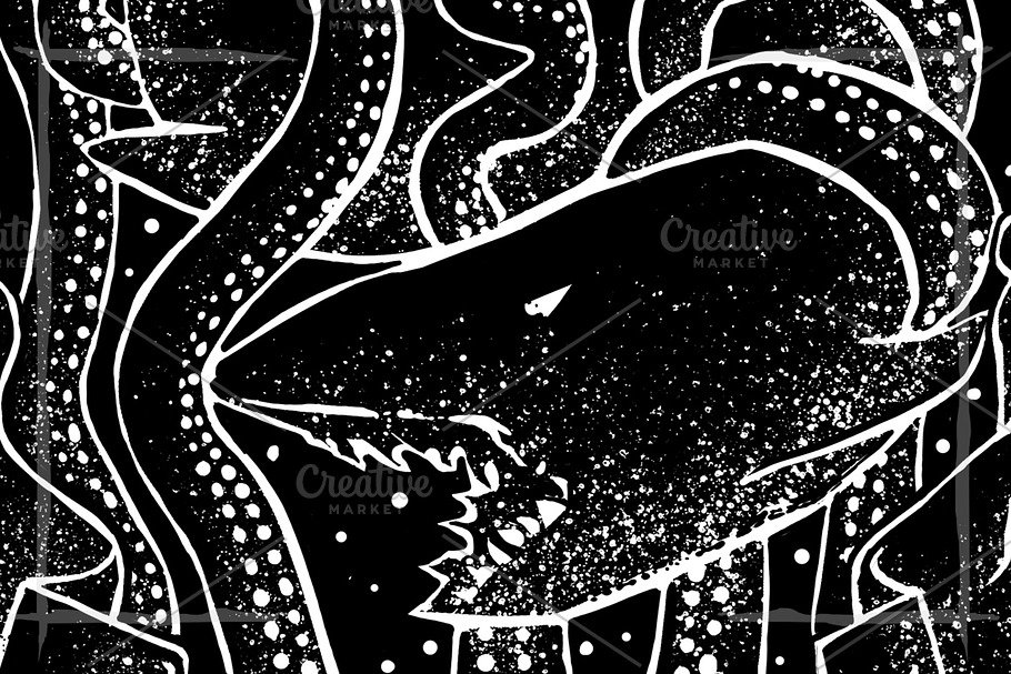 Tentacle shark in Illustrations - product preview 8