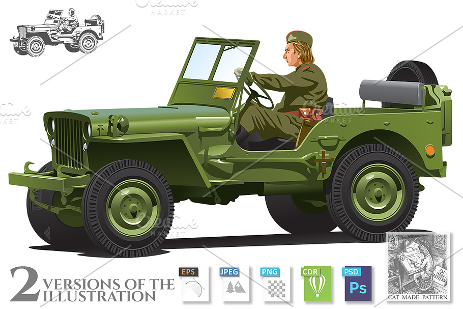 World war two army jeep