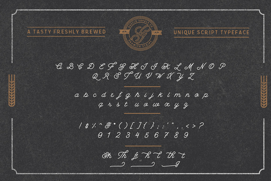 Growler Script in Chalkboard Fonts - product preview 8