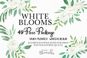 Watercolor Wedding Flowers Clipart