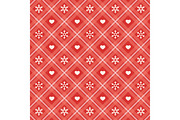 Festive retro Christmas seamless background in traditional colors
