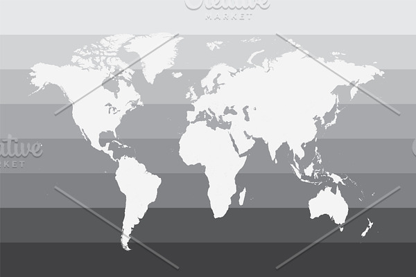 World map gray vector