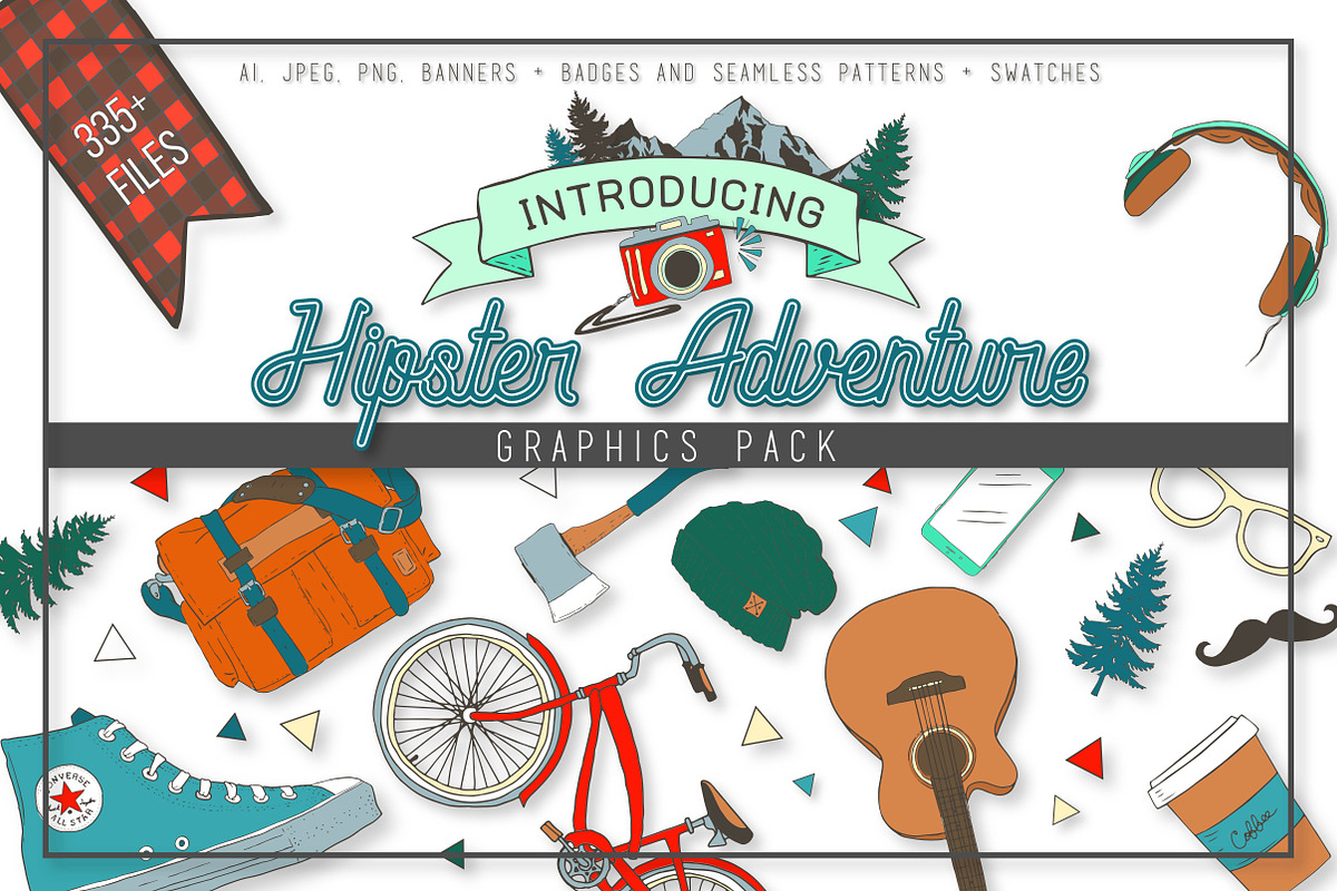 Wildlife Adventure Clipart Set in Illustrations - product preview 8