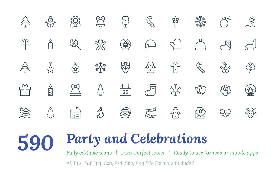 590 Party and Celebrations Line Icon