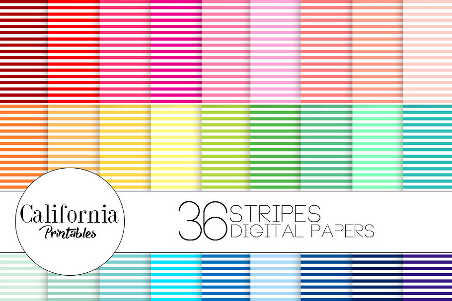 Stripe Digital Paper in Patterns - product preview 8